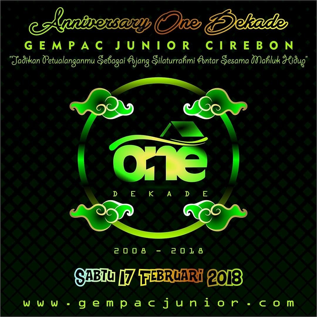 cirebon_outgear's tweet photo. H-1

Anniversary Gempac Junior Cirebon "One Dekade"

Jangan lupa pada datang yah 😉

#anniversary #onedekade #milad #ulangtahun #gempacjunior #uweuk https://t.co/f7Dyrox7tt