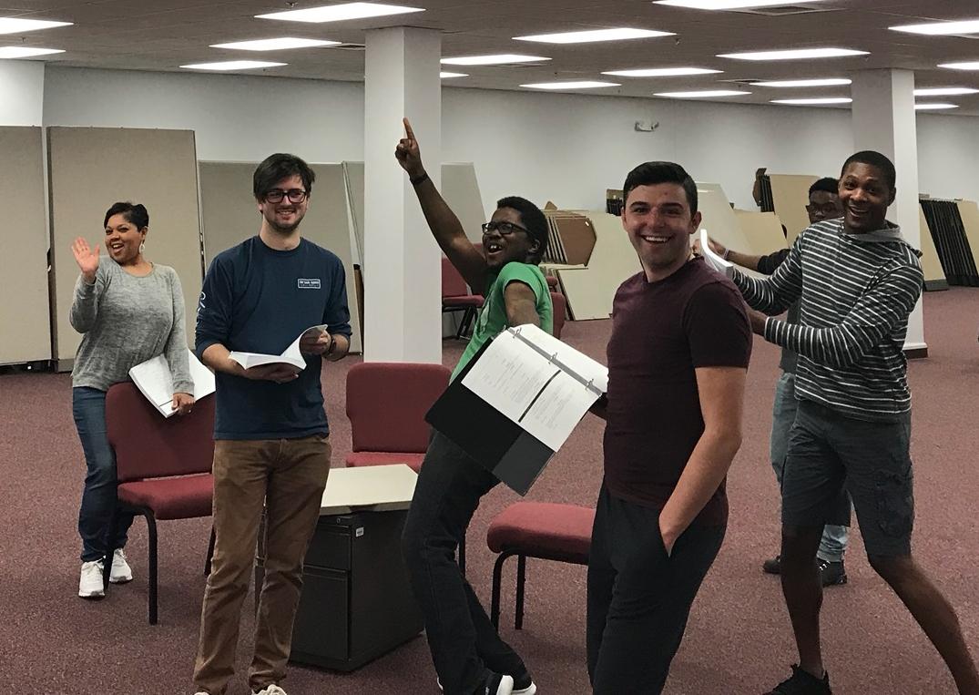 WilsonPlayhouse's tweet photo. Tell me this cast isn't having fun!! SISTER ACT IS COMING! https://t.co/abCZlzZK1D