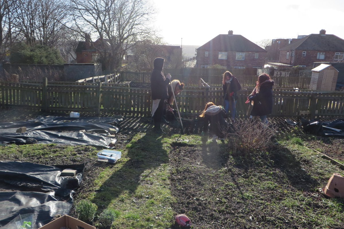 WeyesCNE's tweet photo. Our first WEYES Allotment session with young people. We planted a variety of herbs, fruit bushes and flowers to attract bees and butterflies. https://t.co/ymZNMU1Aa8