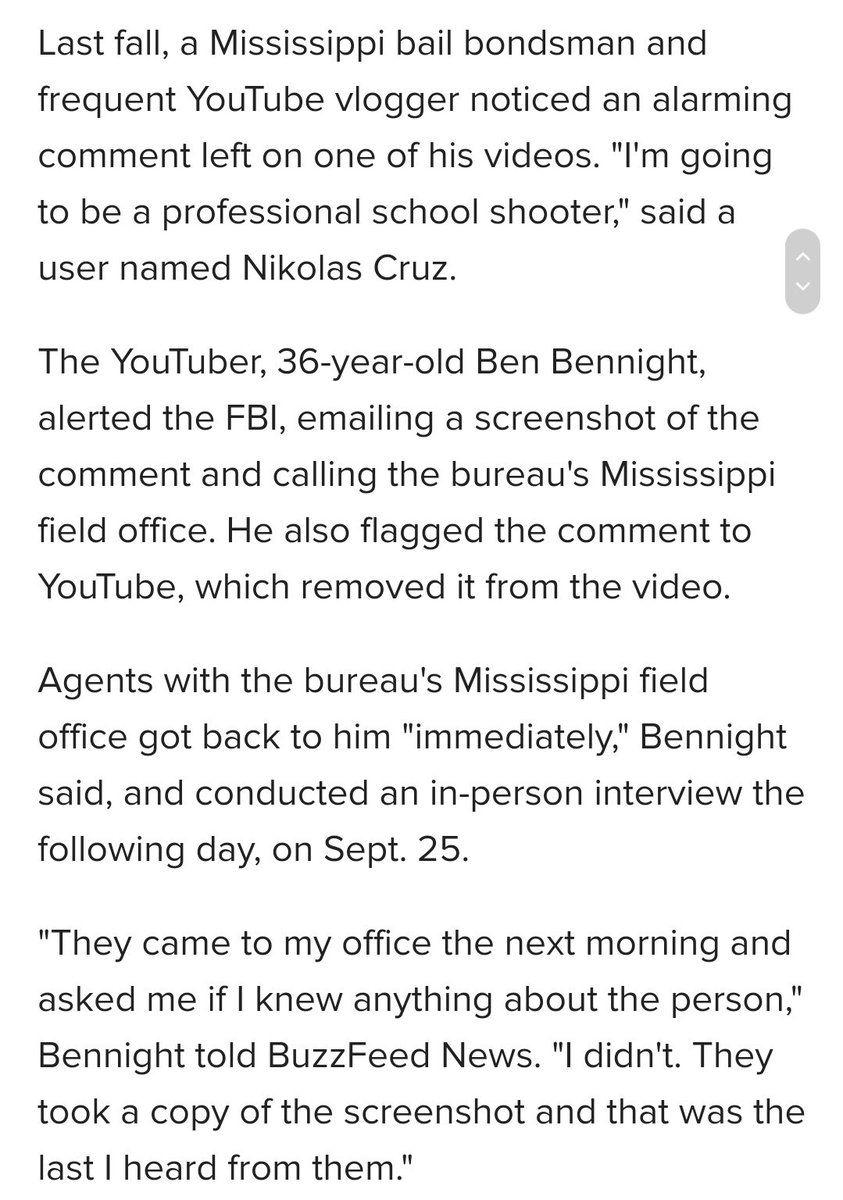 Well, well, well... This is what happens when Deep State FBI is too busy spying on Trump. They are to blame for the shooting yesterday: 😡 The FBI Was Warned About A School Shooting Threat From YouTube User Named Nicholas Cruz In September. buzzfeed.com/briannasacks/t… #NicholasCruz