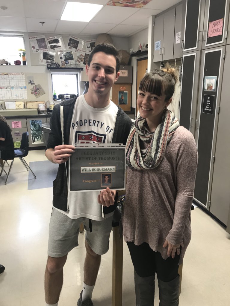 bklages67's tweet photo. Congratulations to the EHS Artist of the Month Will Schuemann!! https://t.co/G7OmcJuhTg
