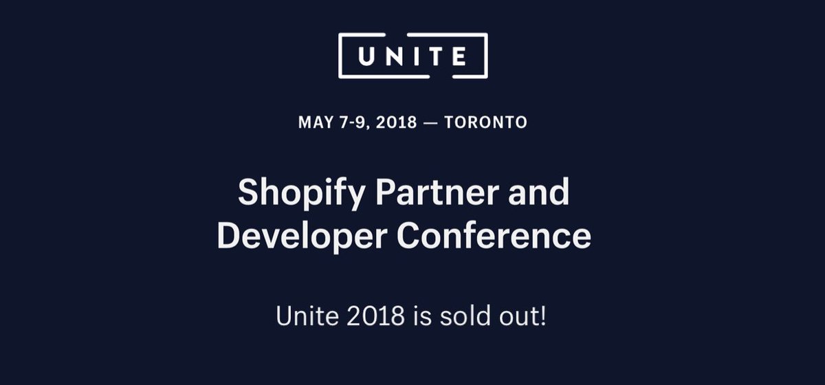 BrandOnline_'s tweet photo. Wow! Shopify Unite is already sold out! 😳
Almost 3 months before the event! 👍
See you there! 😎
#Shopify #ShopifyPlus #ShopifyPartner #ShopifyPlusPartner https://t.co/R0WhvKE8zS