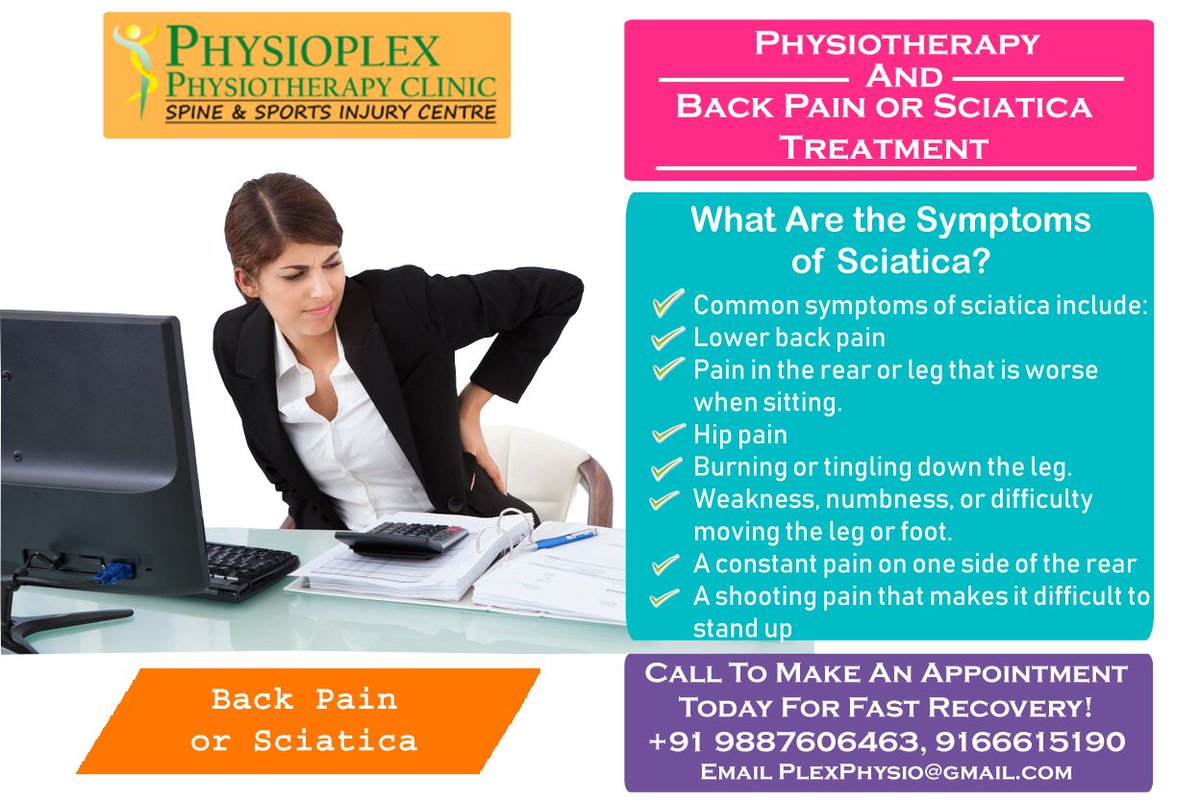 Physio_Plex's tweet photo. Get Best Treatment of Sciatica or Back Pain. Call Now &amp; Book an Appointment @+91 9887606463, 9166615190 or https://t.co/PZkV7Bxya7 #Sciatica #BackPain #SciaticaPhysiotherapyTreatment #BackPainTreatment #BPhysiotherapyforackPain #PhysiotherapyTreatment #PhysiotherapyClinicInJaipur https://t.co/9X9F2yj8v1