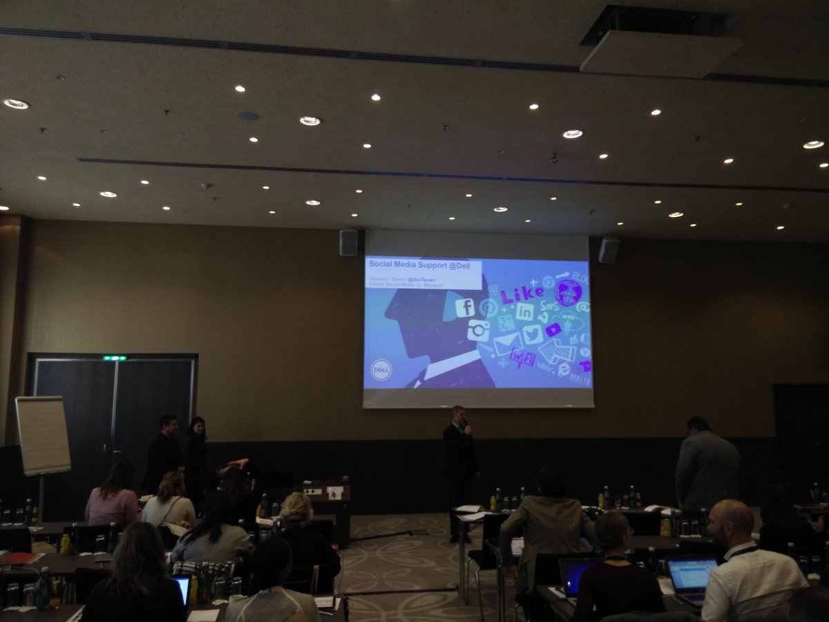 VonlanthenGroup's tweet photo. Up next: @GioTavani from @Dell discussing the future of social engagement #CStrategy18 https://t.co/l72cTC8TtC