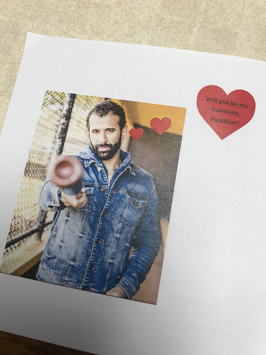 HSchlabach's tweet photo. My co-workers are full of jokes this morning... π @indians your #ValenTribes cards were much better. https://t.co/kKguUMhslK
