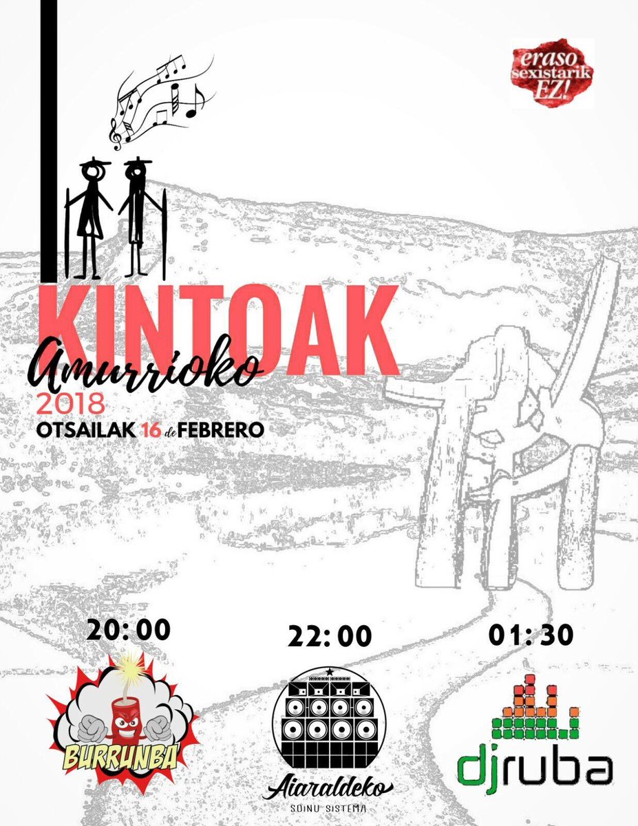 burrunbaelektro's tweet photo. Bihar arratsaldean, 20:00etan Amurrion egongo gara kinto festa girotzen. Animatu eta etorri gurekin!
#burrunbadaburrunbahey #burrunbaelektrotxaranga #burrunba #amurrio https://t.co/hBZPrm6sVC