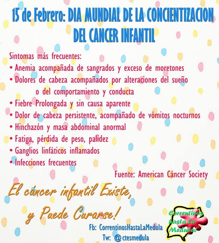 ❤Es importante que como Adultos estemos alertas antes estos sintomas, que son comunes a muchas otras patologias.🤔 Estar alertas, sabiendo que detectando a tiempo, tiene mejores pronósticos.👉👉 Y recordar, el Cáncer infantil Existe, y puede Curarse!!🤗😷