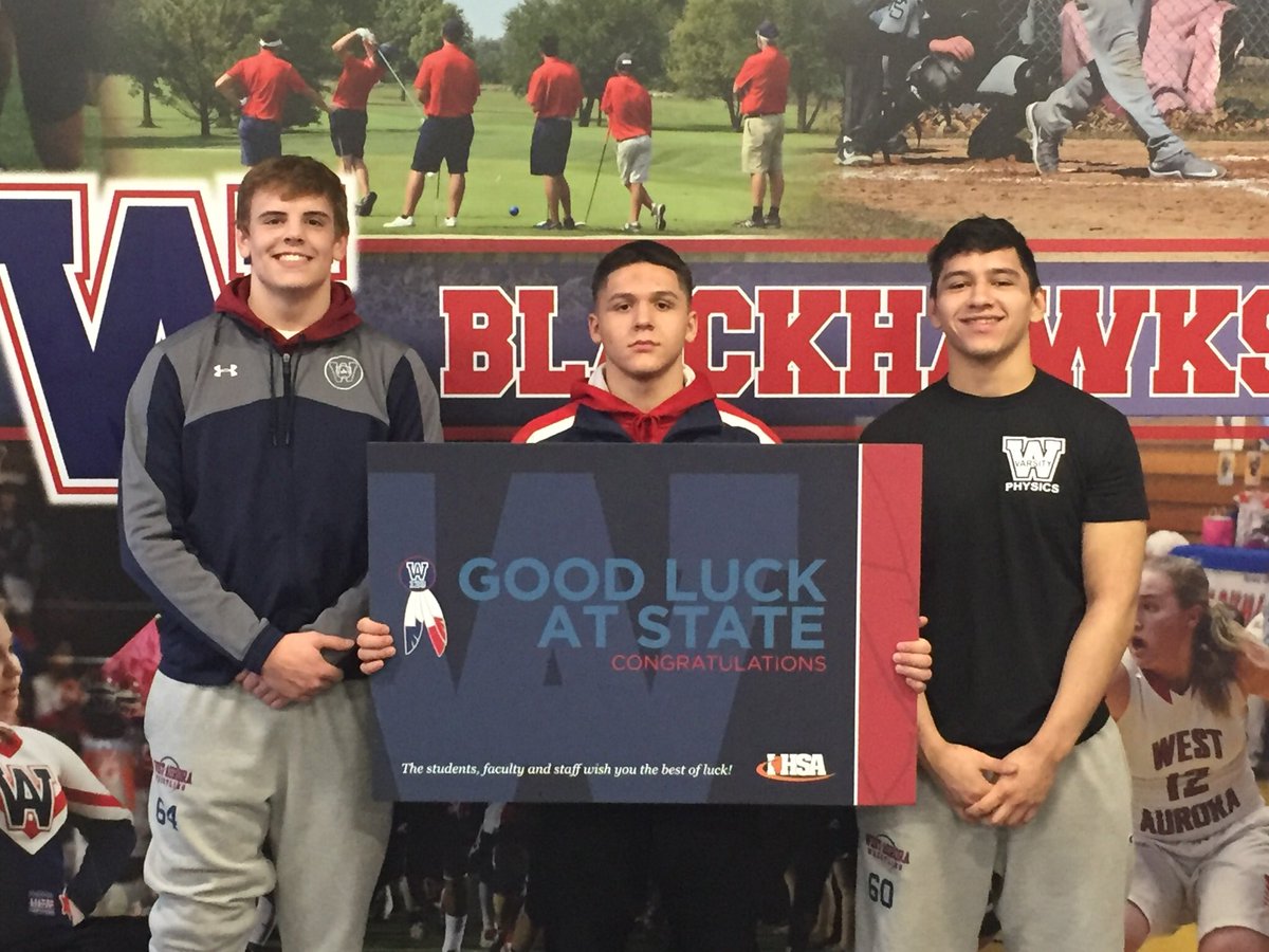 Good luck <a href="/IHSAState/">IHSA State</a> to Johnny, Mike, and Armando!  #ALL_IN
