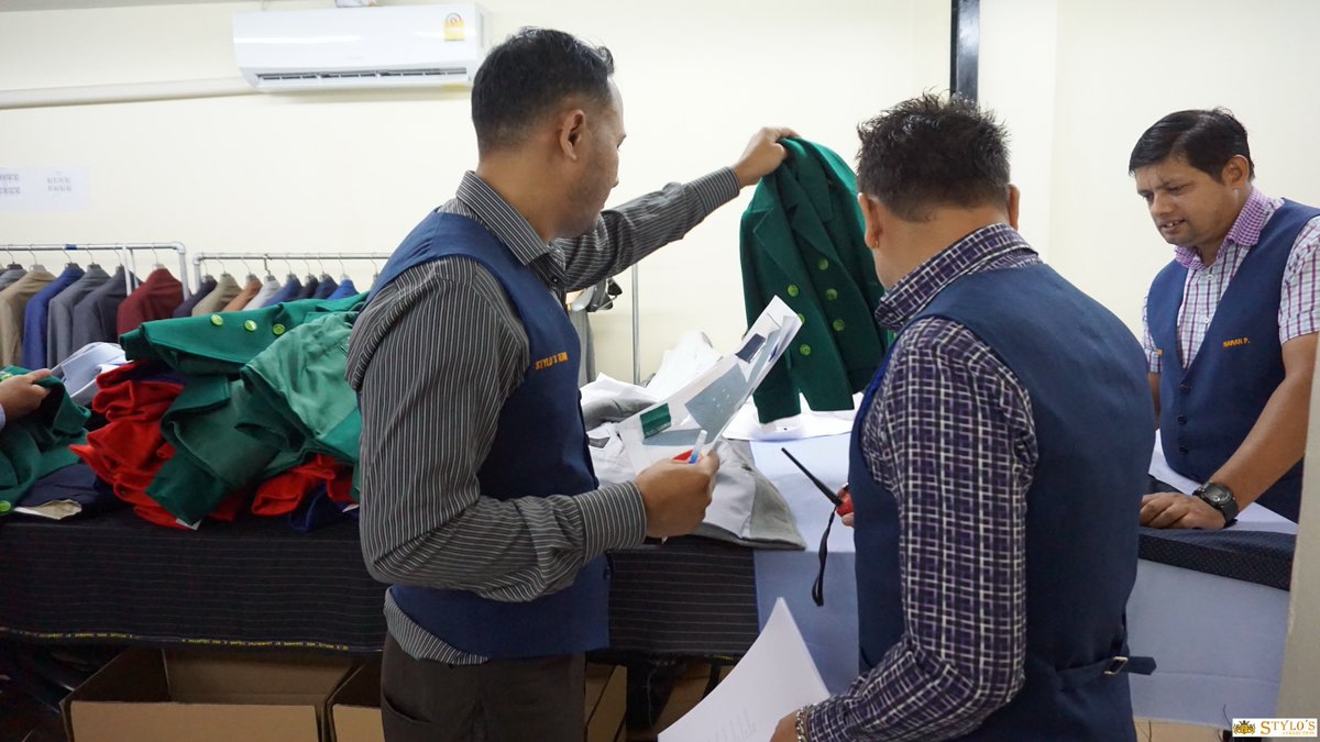 Bespoke_today's tweet photo. Final checking before sending to customer
#jacket #uniform #stylocollection #bespoke #suitsforkids #bangkok #Thailand https://t.co/KSdYkanNPY