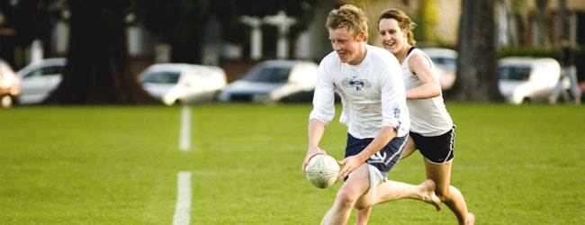 NEW &amp; FREE Touch Rugby sessions starting TOMORROW (15/02/18), 1-2pm and meeting on the Astroturf (behind Talbot House) . These sessions are suitable for all abilities &amp; genders. No booking needed, just bring your trainers ;)
