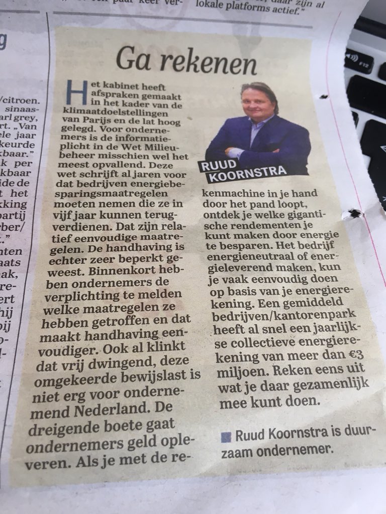 RuudvanTendris's tweet photo. Actueel columnpje vandaag in de Telegraaf. https://t.co/55KNZbsQwp