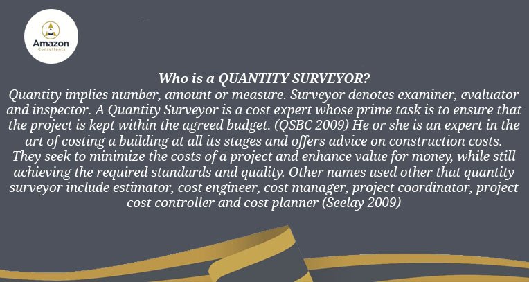 LtdAmazon's tweet photo. Who is a Quantity Surveyor? https://t.co/5OjOXdYpFK
