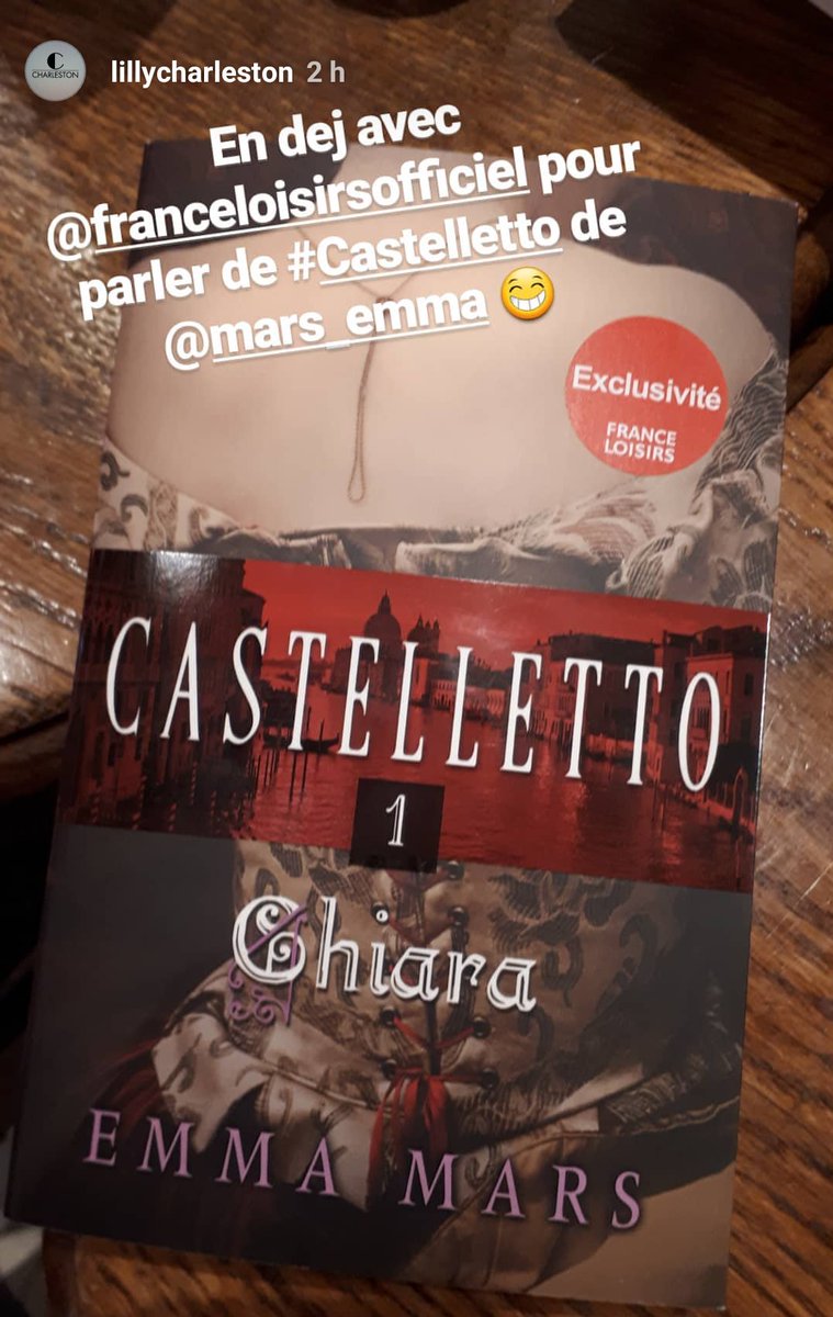 FranceLoisirs's tweet photo. Les dej d'affaires nous on #coeur #love #love #coeur #emmamars #castelletto
😎❤ @LillyCharleston https://t.co/uUztqECm1s