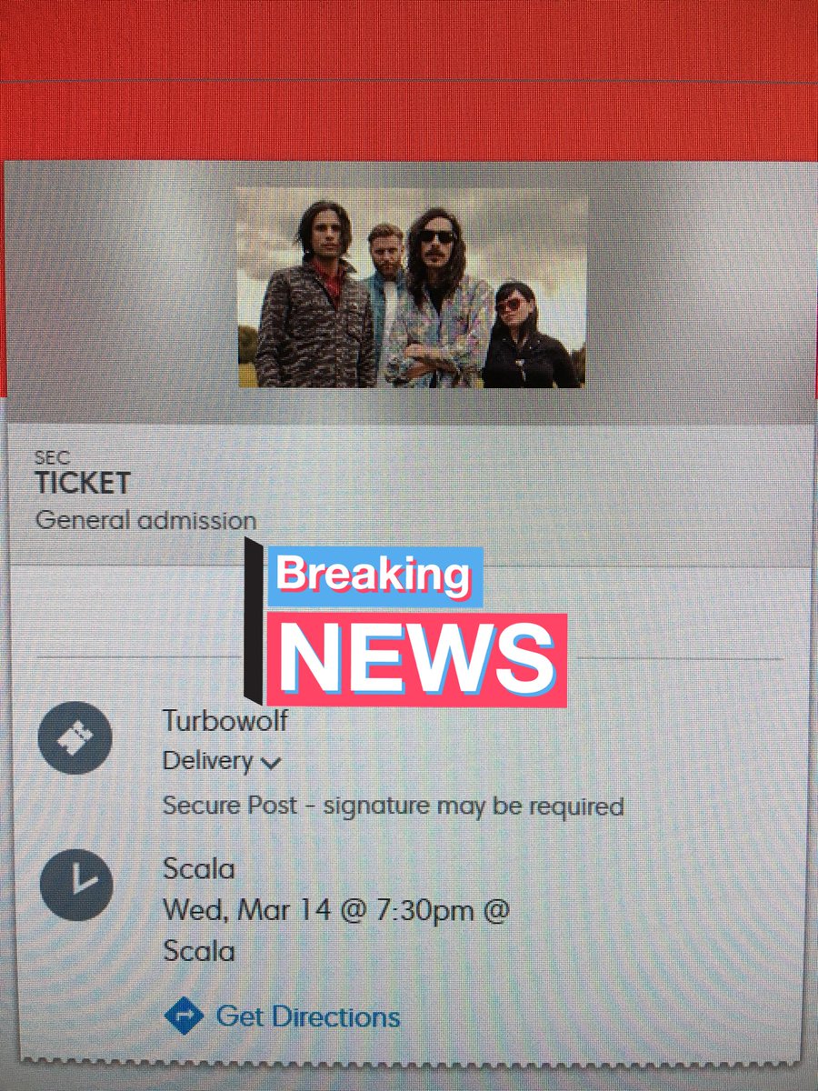 aguprats's tweet photo. Alright, alright! I’ll see you at Scala @Turbowolfband 🤟🏼 https://t.co/M2QHn326IC