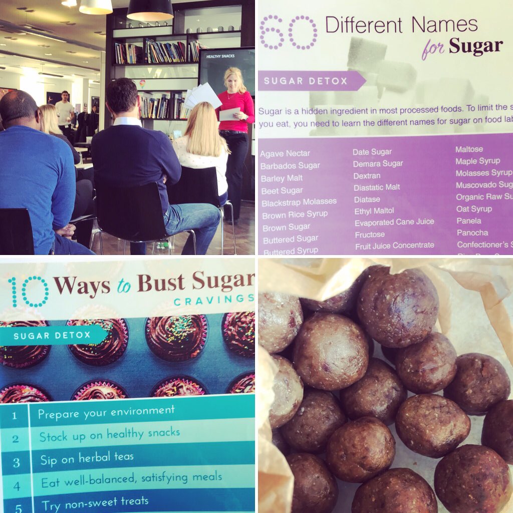 GeometryUK's tweet photo. Thank you very much to Alison Nixon for sharing her tips and tricks on leading a healthy lifestyle and getting that natural sweet hit without all of the sugar...a much needed talk after our last two days! #healthyliving #sugarfreefebruary #GGWellbeing #sugarfree #healthytreats https://t.co/HtE7OXW99r