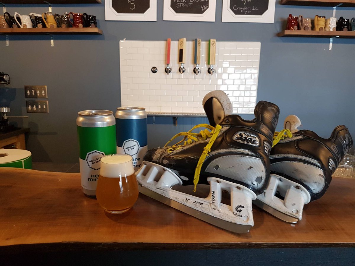 Missed the Canadian game last night? Come by the brewery today to watch the game and grab a beer! Women's game starts at 2 Men's game after that.
#squarebrewtapedelay