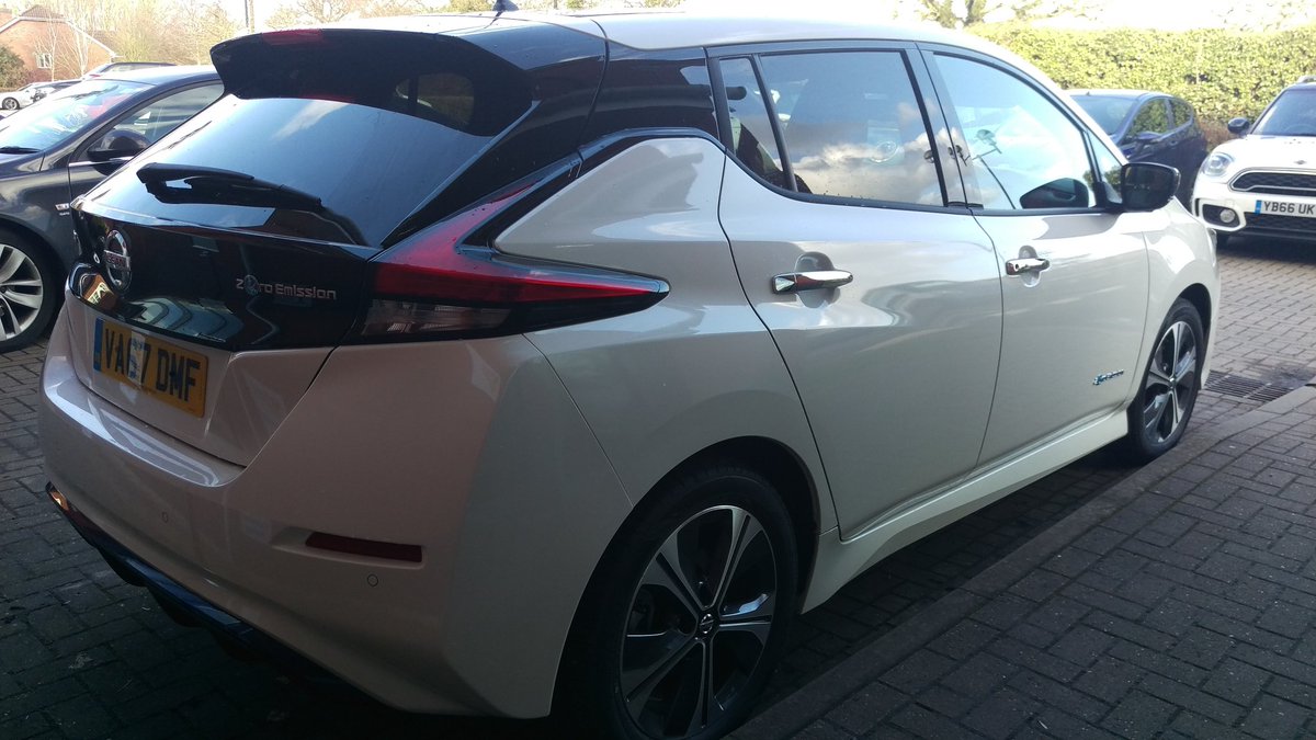 ScottSGFleet's tweet image. New Nissan #Leaf. First one I&apos;ve seen where I&apos;m allowed to take photos 😁