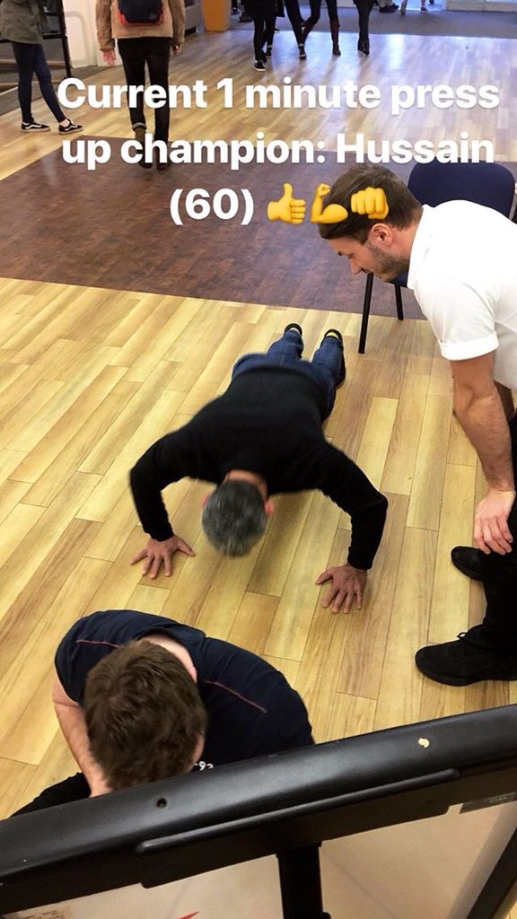 So much support for our CSP student reps running the workout@work challenge today💪 if you’re on campus and fancy joining in visit the stand in Chancellor’s before 4! Instagram takeovers on @shar_keele_university &amp; <a href="/thecspstudents/">CSP Students</a>