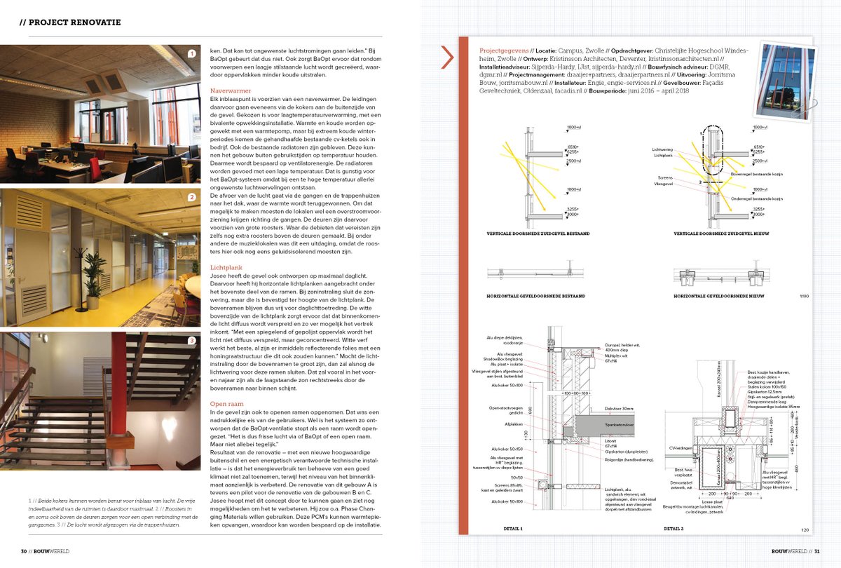 GrunstraGroep's tweet photo. Een mooi artikel in Bouwwereld 01 2018 over Hogeschool Windesheim te Zwolle. Met veel plezier aan meegewerkt. https://t.co/qEU547xnwQ