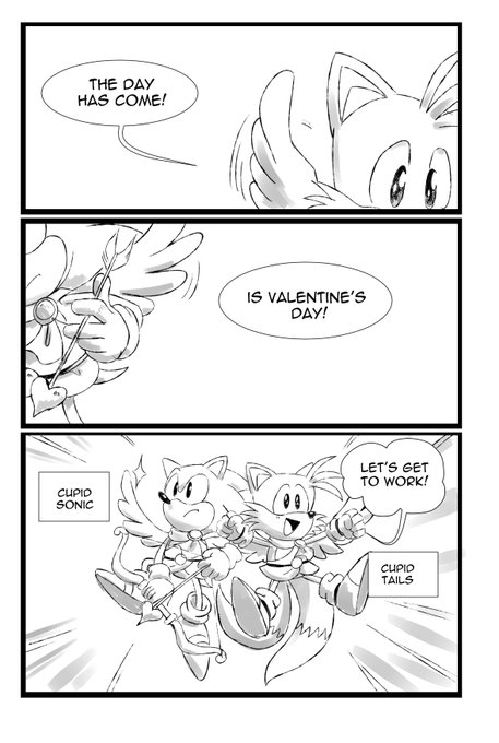 Valentine's day comic i did yesterday,part 1 (the definitive tweet lol) 