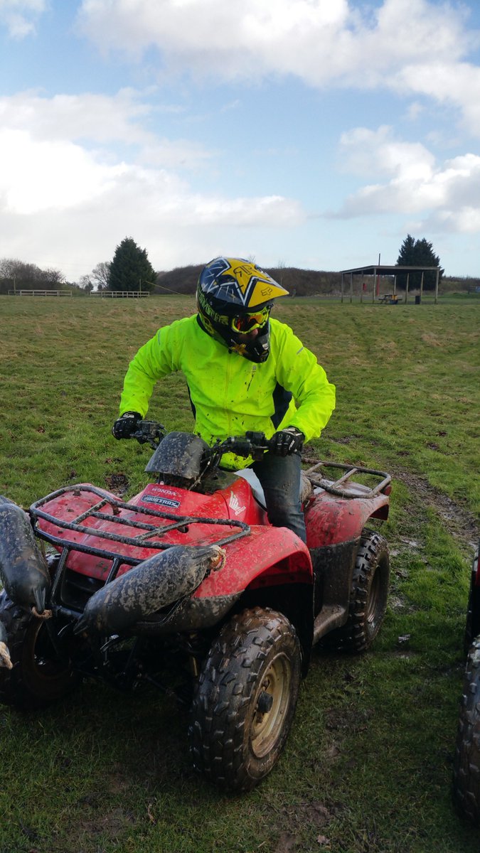 <a href="/AdSportsWarwick/">Adventure Sports</a> Great time out on the quads today. Didn't get stuck once!!! Brilliant muddy fun. #FYBMX