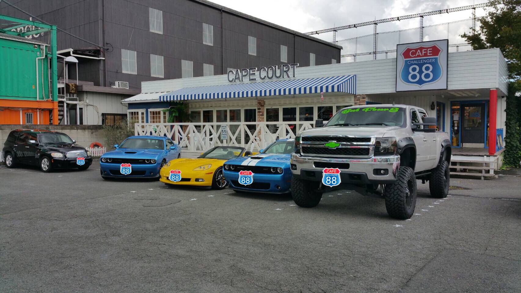 Cafe Challenger いつも車好きな方々にたくさんご来店いただき誠にありがとうございます またのご来店を心よりお待ちしております cafe タカオート アメ車 アメ車マガジン 八尾カフェ タマゴサンド 八尾 有頭エビ 有頭海老フライ