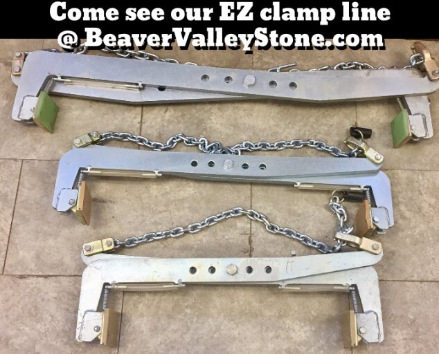 Check out our EZ Clamp Line. 
Beavervalleystone.com