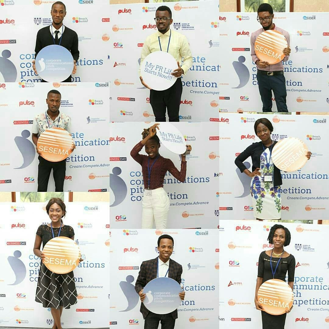 Sesemerte's tweet photo. Throwback to #CCPC2017 when these champs kick started their PR lives. Be smart, be like them. Register for this year's corporate communications pitch competition. Click link in bio to register and win 150,000 and 6months paid internship.
#SesemaPR #SeamlessSolutions https://t.co/1leNzzYxKJ