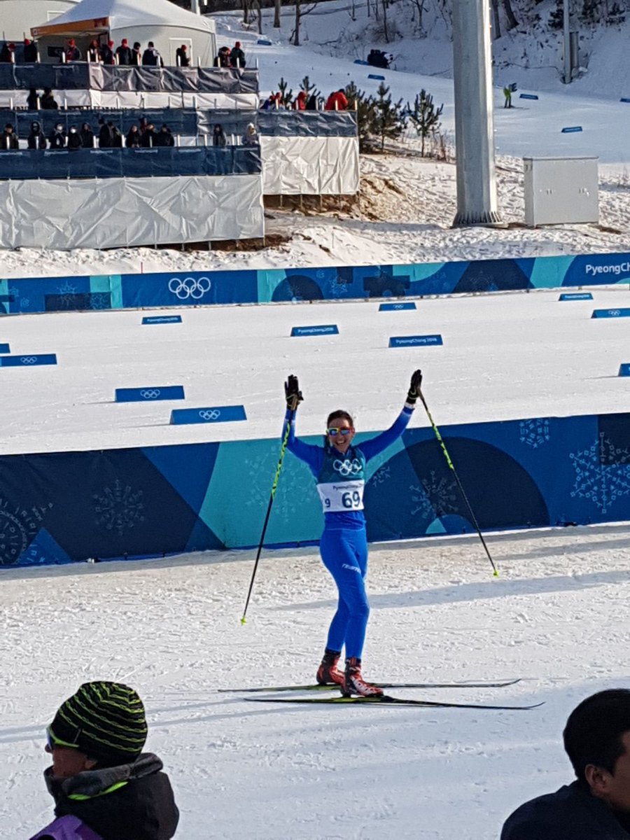 AISTS_Sport's tweet photo. Congratulations @maria_danou on achieving your dream a second time! You are a true champion 🏆🎿 #AISTSalumni #MAS2014 #pyeongchang2018 #Olympian https://t.co/xzQnOsvIiK