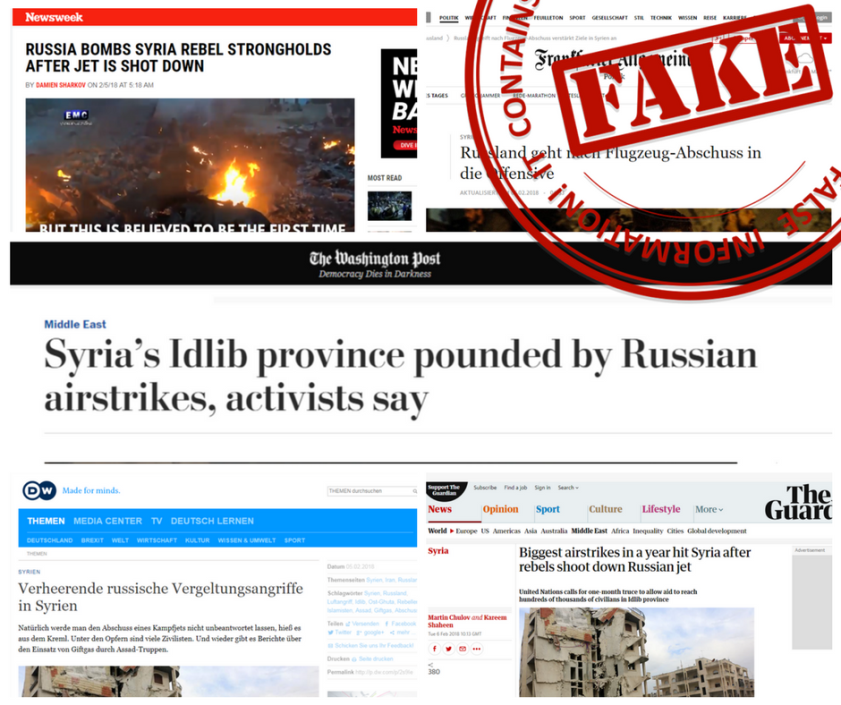 RussianEmbassy's tweet photo. MFA: @Guardian and other Western media published accusations against Russian actions in Syria – sourced from al-Qaeda spin-offs and terrorist-connected fakers from White Helmets https://t.co/gdNFU0JPOn https://t.co/ETKNI2bokd