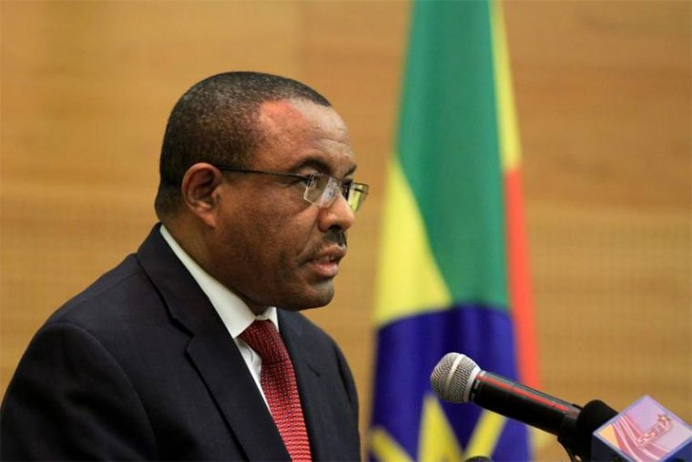ChrispusUg1's tweet photo. Ethiopian Prime Minister Desalegn resigns following relentless protests. “I see my resignation as vital in the bid to carry out reforms that would lead to sustainable peace and democracy” @nbstv @canary_mugume @qataharraymond @SolomonSerwanjj @nilepostnews 
#NBSUpdates https://t.co/hYXiAkaNKF