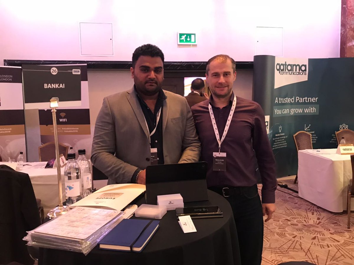 Bankai_Group's tweet photo. #Day2 is buzzing with discussions on premium #CallTermination solution exclusives &amp; #Automation of #CarrierBusiness processes. Meet us at Table #26 to know more #GCCM #London https://t.co/X9TNWUcchu
