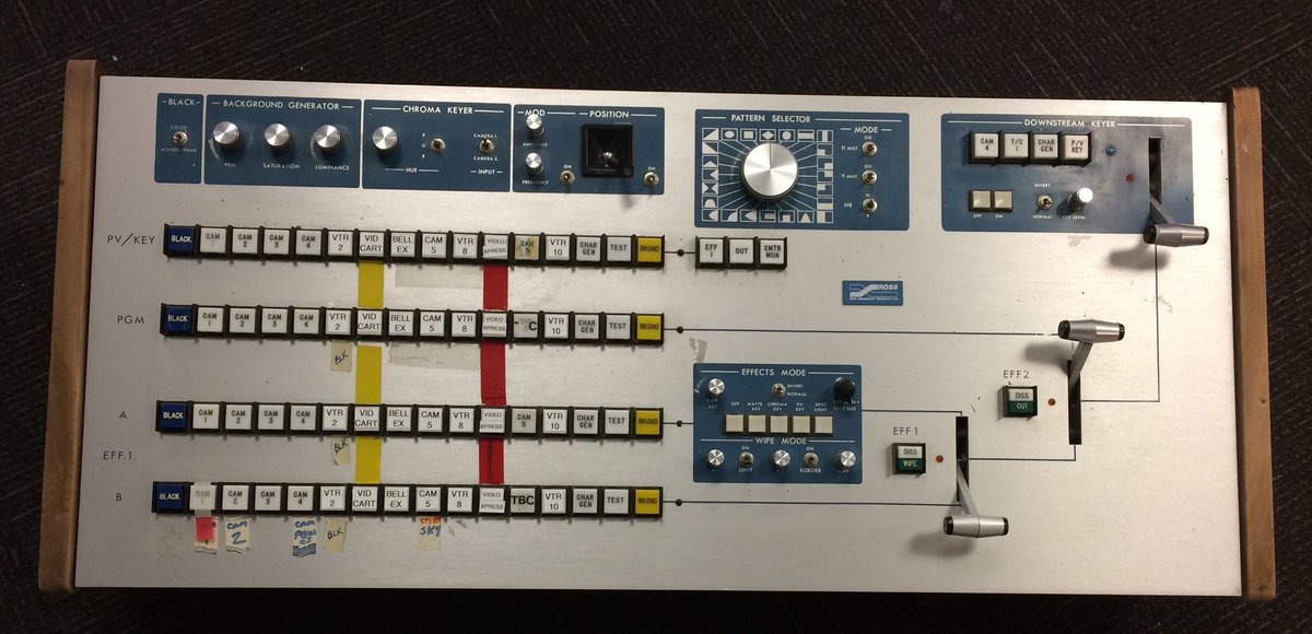 Here’s a cool piece from David Ross about switcher serial #002 - built in 1973 and still going strong in 2015: rossvi.de/2BtCVjE