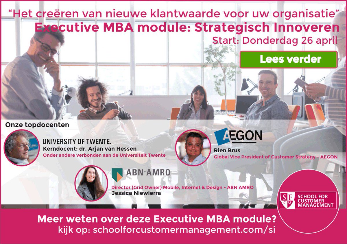 ConicheBS's tweet photo. Staat in uw organisatie strategisch innoveren al voldoende op de kaart? Onze topdocenten nemen u graag mee in de laatste ontwikkelingen en de directe toepasbaarheid binnen uw organisatie tijdens de Executive MBA module Strategisch Inn. - start 26 april - https://t.co/eHTWFXSuXi https://t.co/VPzY9WiTGj
