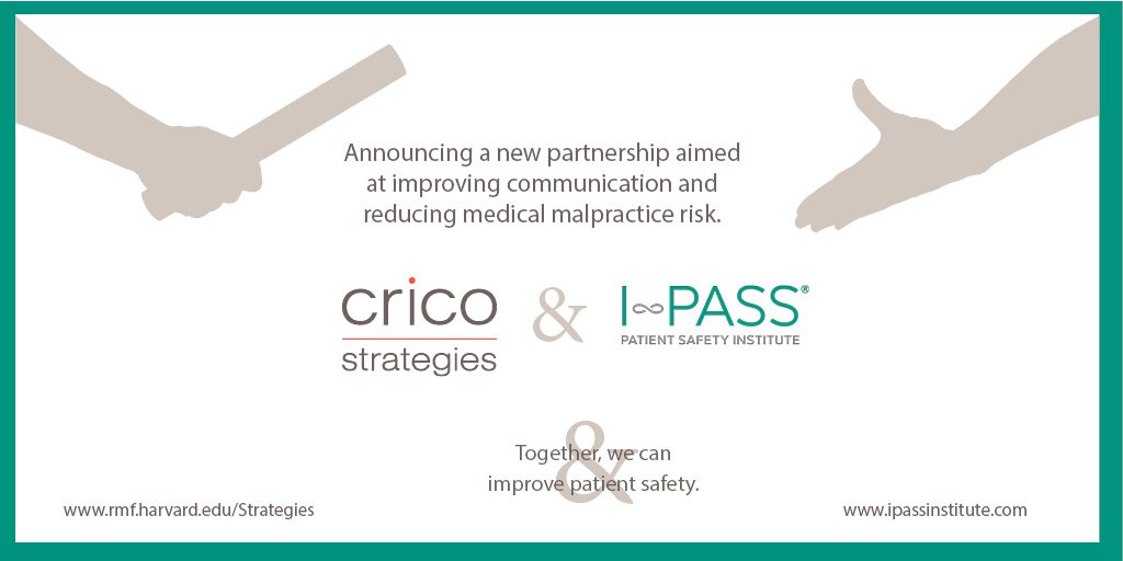 IPASS_Institute's tweet photo. We are pleased to announce an exciting partnership with the CRICO strategies team!
https://t.co/oiF9yiYsC4 https://t.co/yjFBVnnEZY