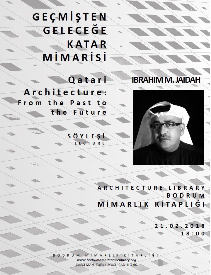 qa_aeb's tweet photo. AEB's Group CEO and Chief Architect will hold a lecture on Qatari Architecture: From the Past to the Future at Architecture Library Bodrum on February 21 st as a special guest of Suha Ozkan. https://t.co/bGOr7FAZs9