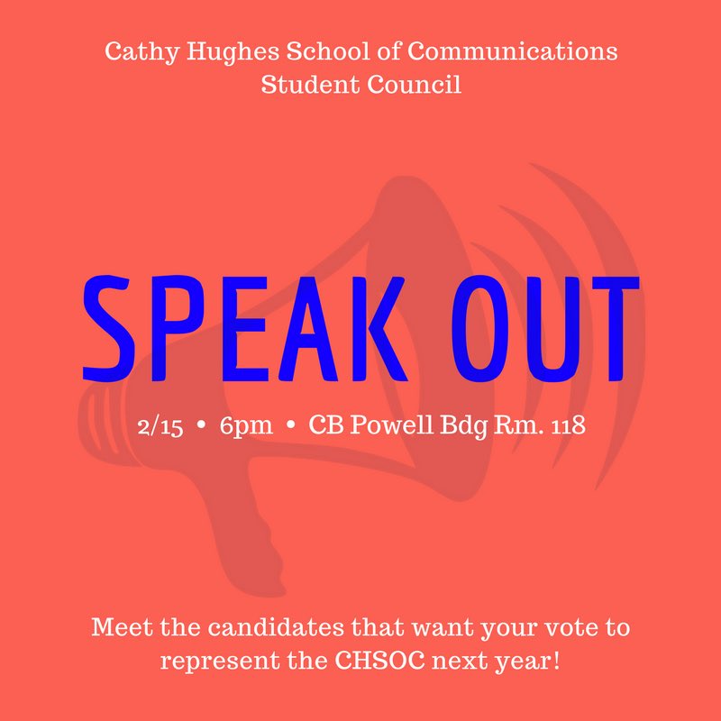shapesoc's tweet photo. Don't forget to catch the CHSOC Speak Out! Tonight at 6pm in CB Powell Room 118! https://t.co/0v0zi9Artu