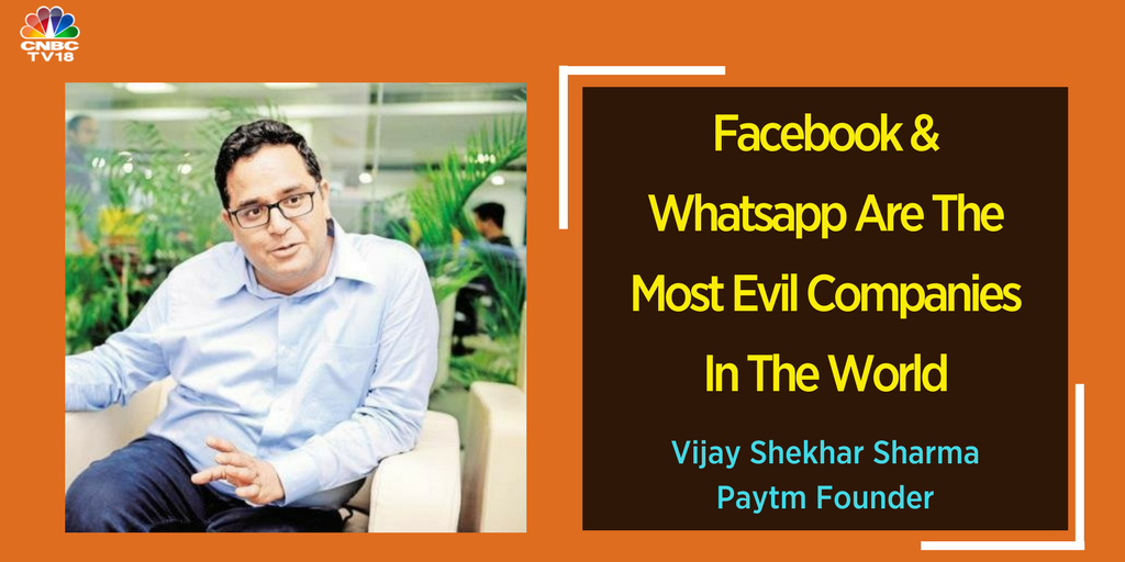 CNBCTV18Live's tweet photo. #CNBCTV18Exclusive | @NPCI_NPCI asked me to hold back the launch of @Paytm UPI so that Google Tez could launch ahead of us to capitalise on the Diwali sale traffic. I am seeing a pattern and therefore speaking up now," says @vijayshekhar | @ShereenBhan https://t.co/UAKEGhBoFQ