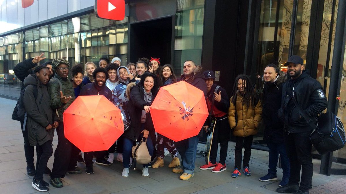 We out here <a href="/YouTubeSpaceLon/">YouTube Space London</a> for the next two days to film our half term music video project. Everything's been choreographed, written, rapped, produced, designed - in under one week by 13-16 year olds with our mentor squad. Final video is gonna be siiick!