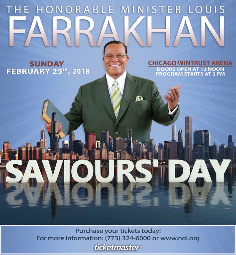 w1seone25's tweet image. In one week Saviors’ Day 2018 Weekend kicks off in Chicago. Feb 22nd-25th Workshops, Vending, Graduation, Fellowship, Children’s Village, Drill Exhibition and more- Then The Crowning Event The Honorable Minister @LouisFarrakhan Speaks Sun 2/25. #SD18CHI