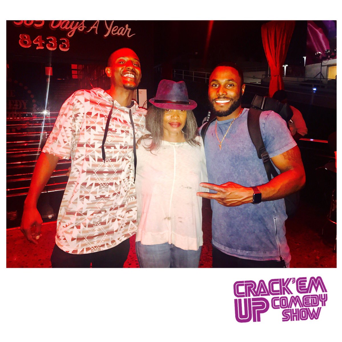 NICHELLEMURDOCK's tweet photo. That time when @JokesONjacq &amp; @itsrobgordon brought YuungFunny out to crack us up!!! Catch them &amp; more TONITE @CrackemupLA @TheComedyStore 10PM #TBThursday 🤪🍺🍷🍻🍸🤪 https://t.co/Omq9HMPfYp