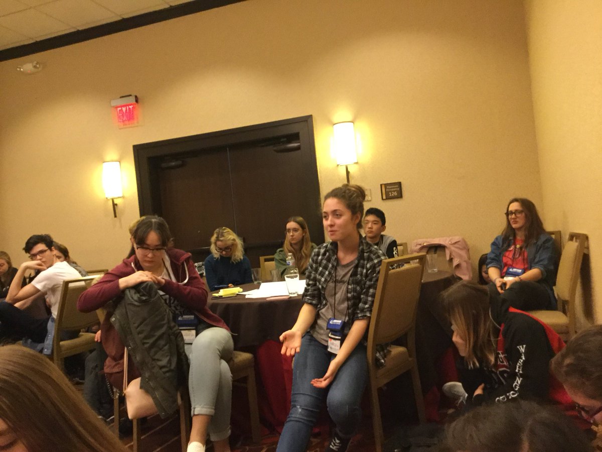 Groups presenting their projects to each other. Everyone is excited and involved. #CivEdWeek