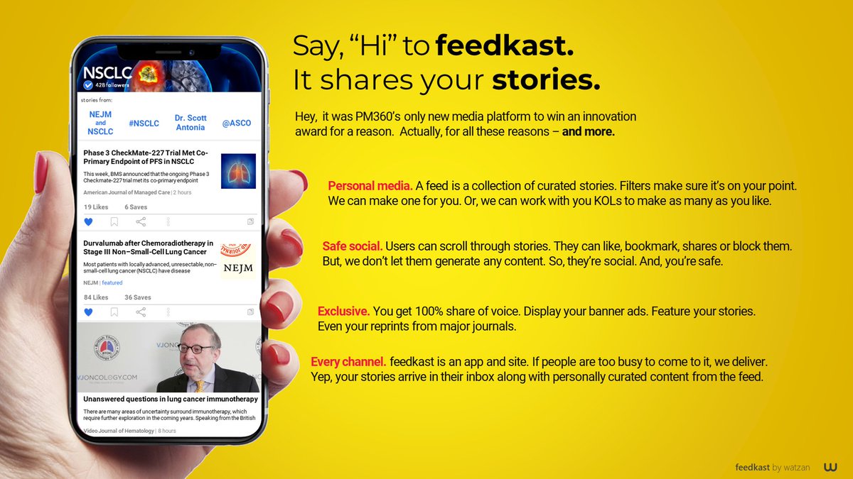 watzanlabs's tweet photo. #hckmktg is returning to its #content roots.
#pharma brand wants to share their stories. Not just their ads. Science sells. And, it builds trust.
If you need a platform. We have an (award winning) one, feedkast.
#freshPharma https://t.co/QgzfD4atSf
