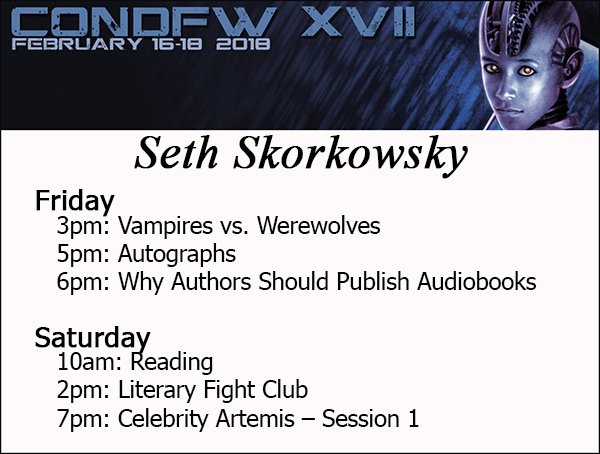 SSkorkowsky's tweet photo. For those coming to #ConDFW this weekend, here's my schedule.
For those not coming to ConDFW this weekend, you totally should. Also, here's my schedule. https://t.co/VrkeGuHAfN