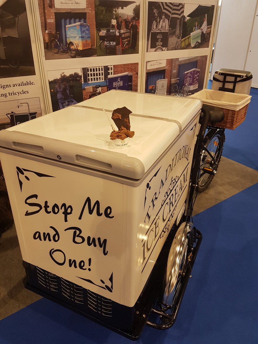 Time for a treat now the #icecreamexpo has finished! Thanks to all who visited us this and stopped by for a chat! #sumerscoming #icecreambike #icecreamtrikes