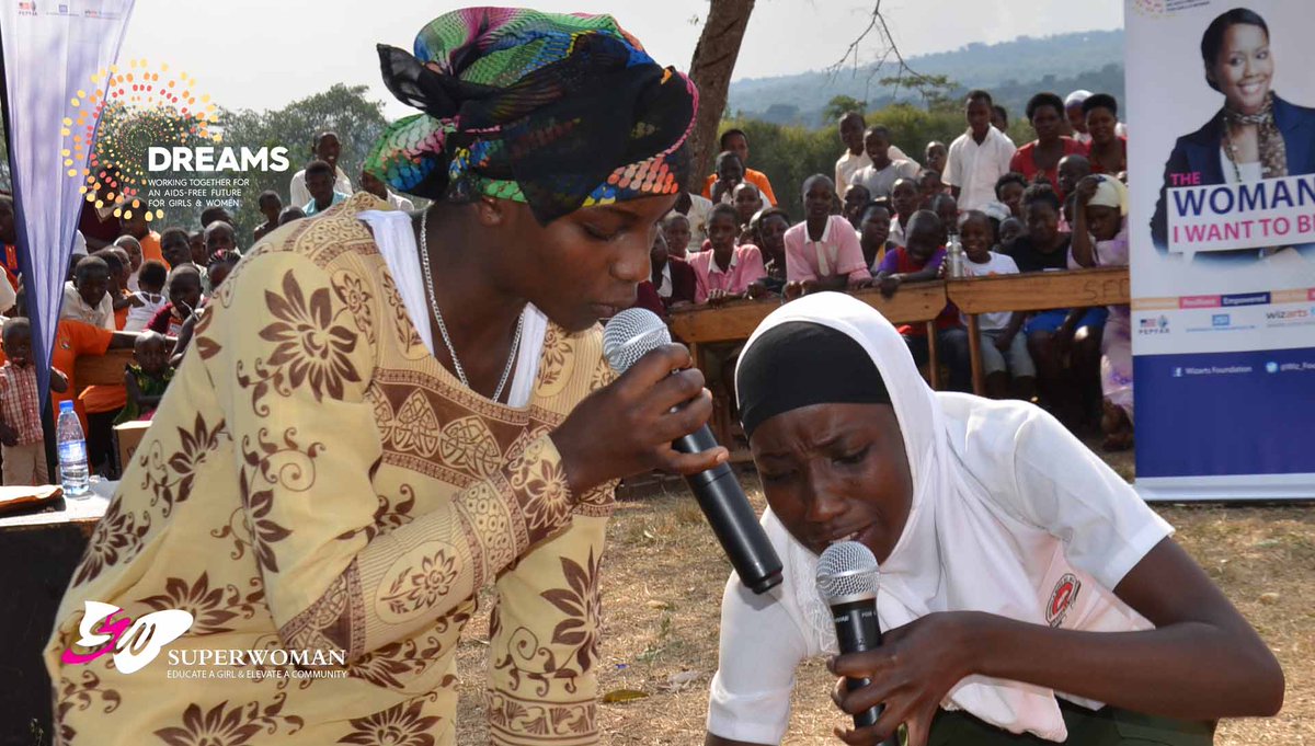 Wiz_Foundation's tweet photo. #superwomen performing a drama on early pregnancy. This is one of the ways the #superwoman program reaches out to girl students to encourage them to live an Aids free life and stay in school.#LeanIn #girlsrising #RadioWeek2018 https://t.co/ofgVu9doVY