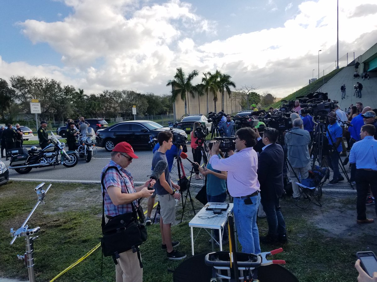 David Hogg, 17, head of the student TV station, described filming classmates during shooting 'in case they died' #browardshooting