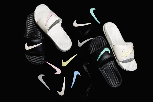 nike velcro swoosh slides