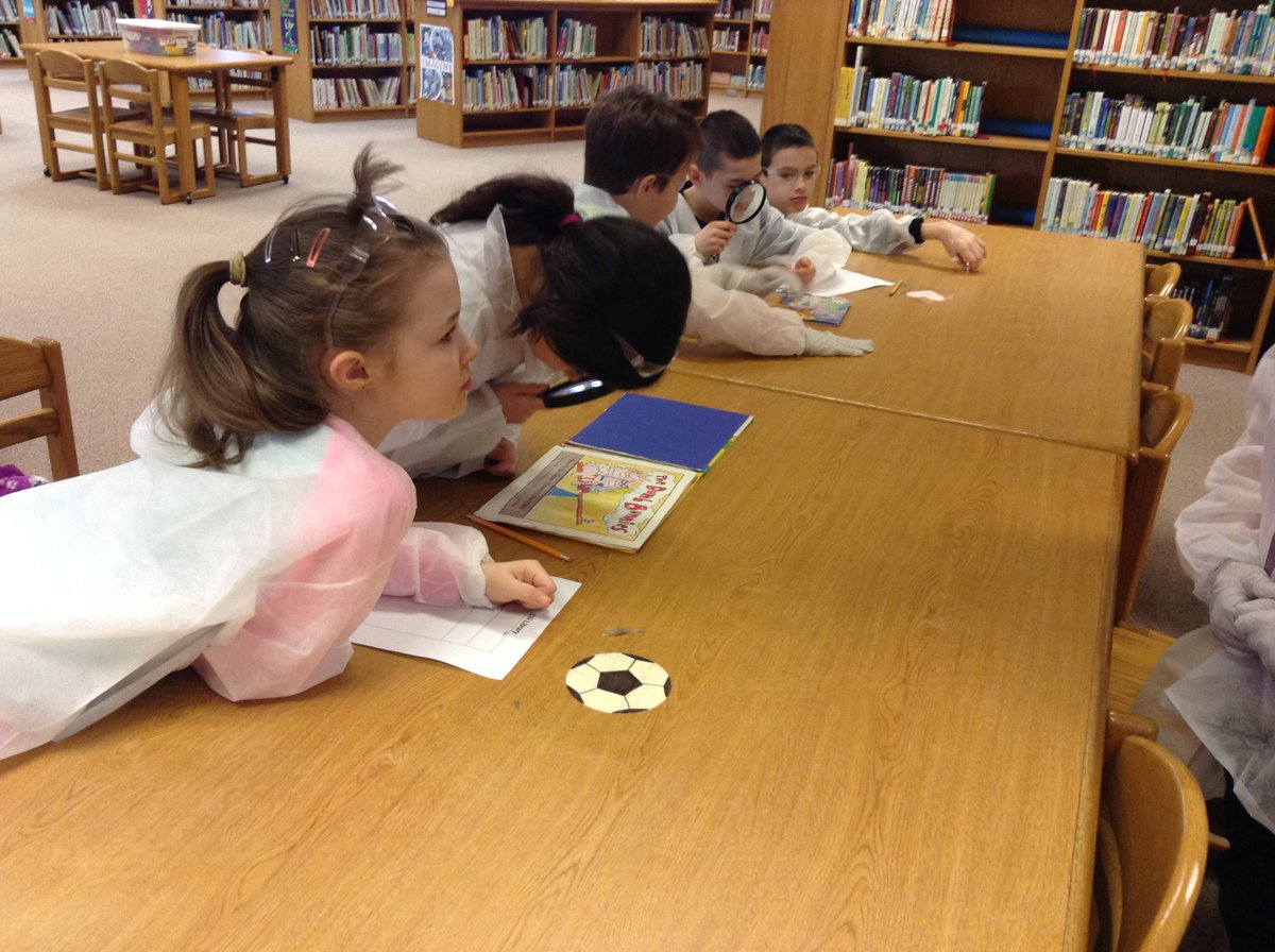 RHES_Library's tweet photo. On this episode of CSI: Library, it's Mrs. Jewell's students' turn to use the scientific method to investigate damaged books. Was it eaten by a dog? Did it get wet? Who drew in it? How did these pages fall out?
#LCPSLibraries #CSI #CSILibrary @jewellclass https://t.co/NmMn8w7ul3
