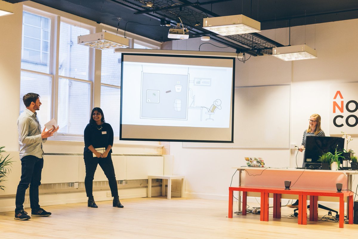 northcoders's tweet image. "These people have passion, they have drive and you will see that in their presentations"
Northcoders graduates Amy, Stephen & Charisma present their application JOY!